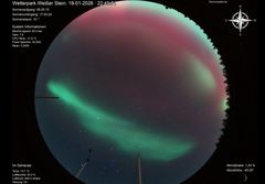 Farbspektakel am Montagabend