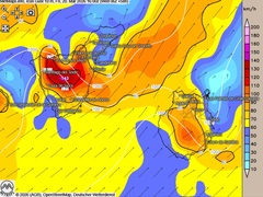 Unwetterlage auf den Kanaren