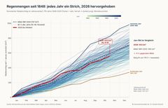 Niederschlag vs. Verdunstung: Warum die Regenmenge tr&uuml;gt